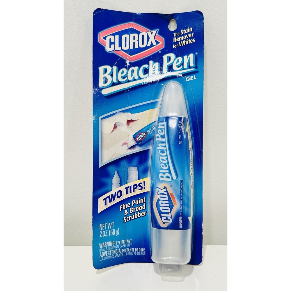 Clorox Bleach Pen Gel For Whites Dual Tipped 2 Oz NEW SEALED HTF Discontinued